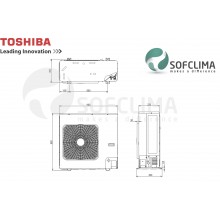 Климатик за сървър Toshiba RAV-HM801KRTP-E / RAV-GP801ATW-E Super Digital Inverter  24000 BTU, 7,1 kW